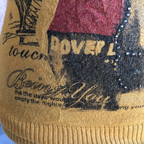 Lang Feng Fashion Graphic Sweater size Small - Picture 6 of 8